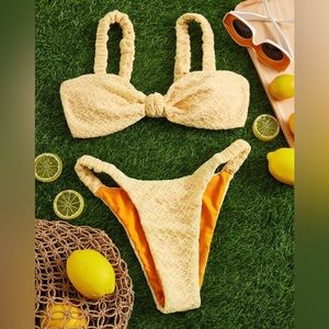 Yellow bikini! Small size 4